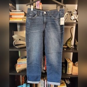 Democracy “Ab” technology Dark Wash Crop Jeans Size 10 30x25